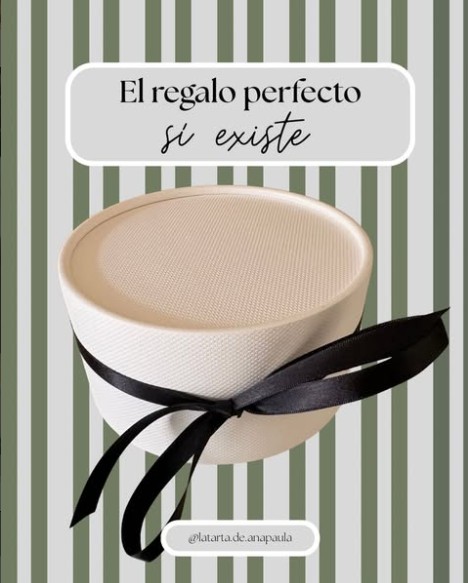 Caja de regalo para tarta vasca